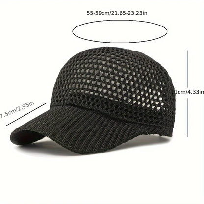 Unisex Quick-Dry Baseball Cap - Waterproof & Breathable - Adjustable Summer Sun Hat for Sports & Casual Wear