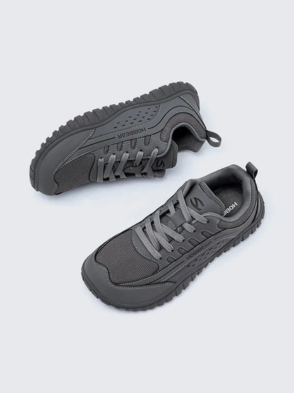 Unisex Wide Toe Sneakers Outdoor Travel Breathable Shoes Comfortable Lace Up Walking Sneakers