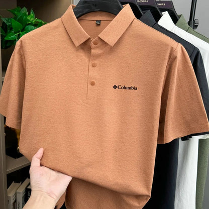 Bestselling fashion brand summer new designer simple letter embroidered breathable polo shirt mens exquisite and comfortable top