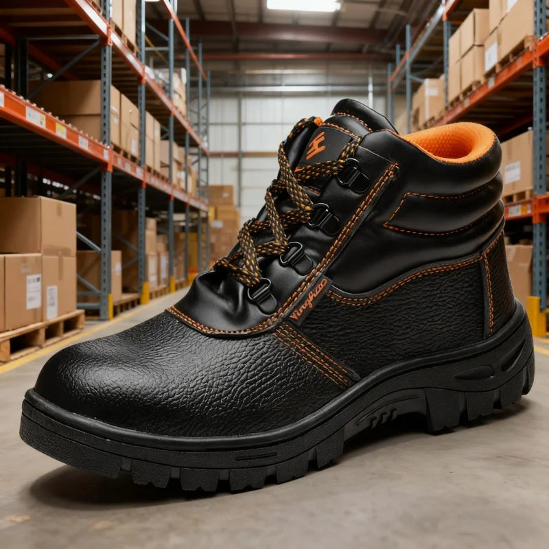 Comfortable Waterproof Safety Work Shoes For Men Steel Toe Office Boots Shoes Indestructible Construction Male Cheap Boots