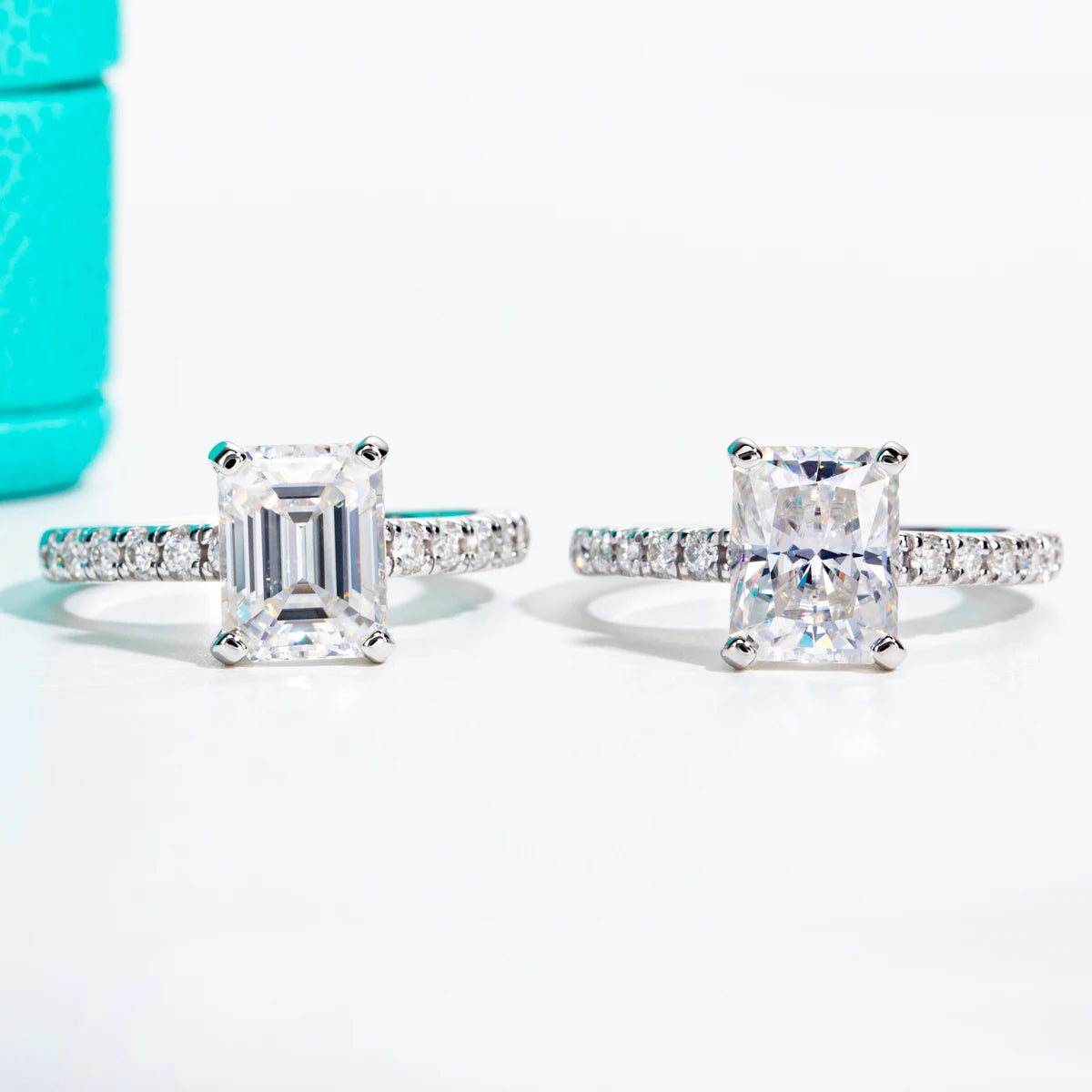 3ct D Color Radiant Cut Moissanite Engagement Gold Plated 925 Sterling Silver Rings For Woman Customs Jewelry Wholesale