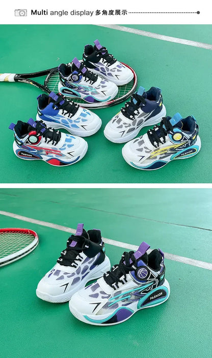 Kids Sneakers Breathable Mesh Sports Shoes for Children Boys Lightweight Basketball Shoes 2025 New Casual Sneakers Boys Trainers