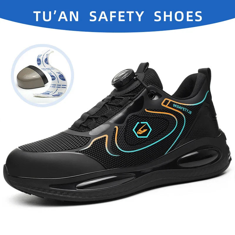 Safety Shoes Impact-Resistant & Puncture-Resistant Steel Toe Safety Shoes Export New Style Knob Shoes Wear-Resistant Shoes
