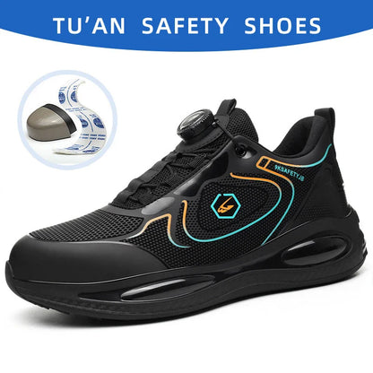 Safety Shoes Impact-Resistant & Puncture-Resistant Steel Toe Safety Shoes Export New Style Knob Shoes Wear-Resistant Shoes