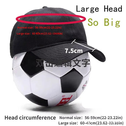 Big Size Cap Men  Large Head Baseball Cap for Man Summer Soft Cotton Dad  Caps 63CM XL