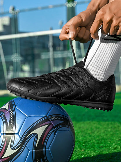 Wear Resistant TF Turf Soccer Boots PU Elastic Fabric Upper Rubber Stable Grip Sole Youth Boys Girls Football Shoes