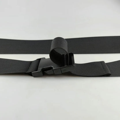 Plastic Buckle Nylon Strap for Men's Outdoor Military Training Canvas Belt 100/110/120cm Available Black