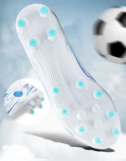 Children Professional Soccer Boots Non-slip Kids Football Shoes Outdoor Sock Boys Sport Futsal Match Training Sport Sport Sneake