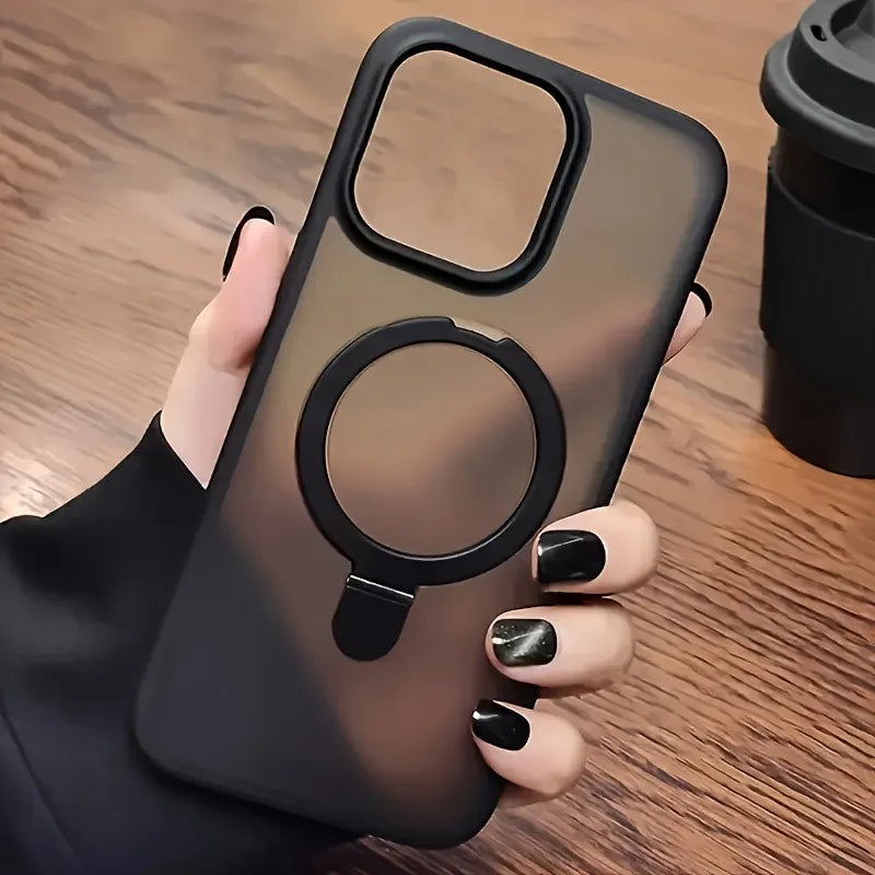 Magnetic Holder Armor Shockproof Wireless Charging Phone Case for iPhone 17 16 15 14 13 12 11 Pro Max 17 Air Cases Cover