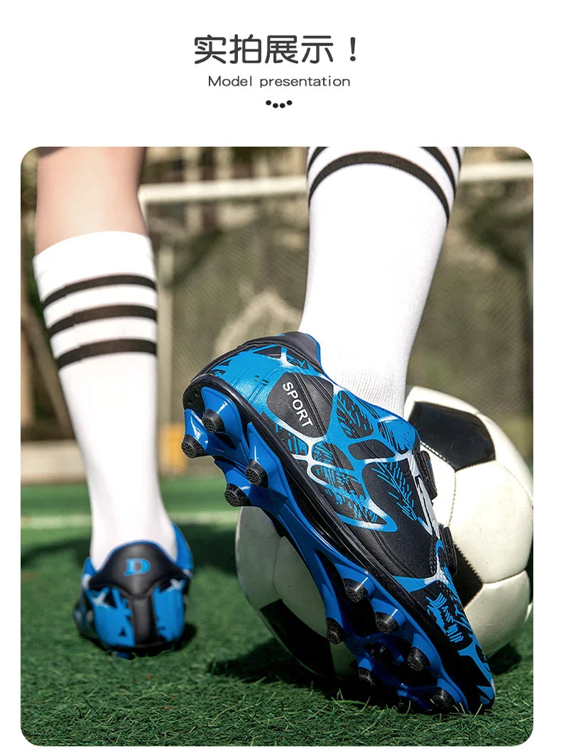 New Men Kids Non-Slip Ultralight Football Boots Professional Cleats Grass Boys Soccer Shoes Match Training Shoes Drop Shipping