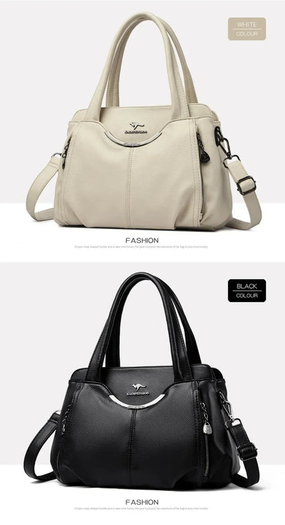 Luxury Purses and Handbags High Quality Soft Leather Shoulder Crossbody Bags for Women 2024 Elegant Tote Messenger Sac A Main