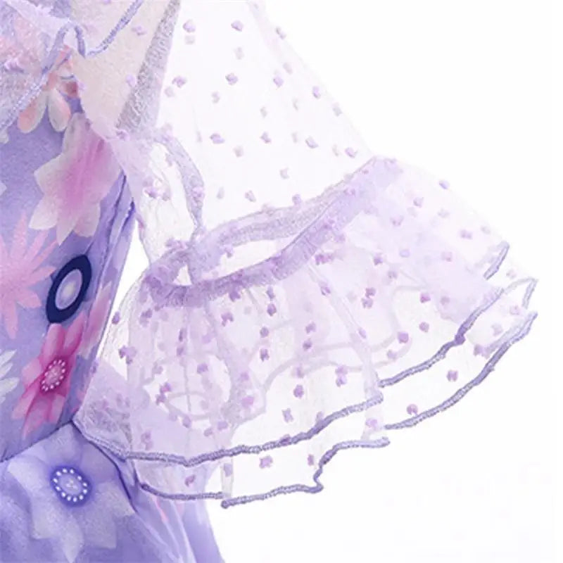 Girls Summer Dress Flower Fairy Princess Dress Children Encanto Cosplay Costumes Kids Girl Birthday Dress Fancy Party Dresses