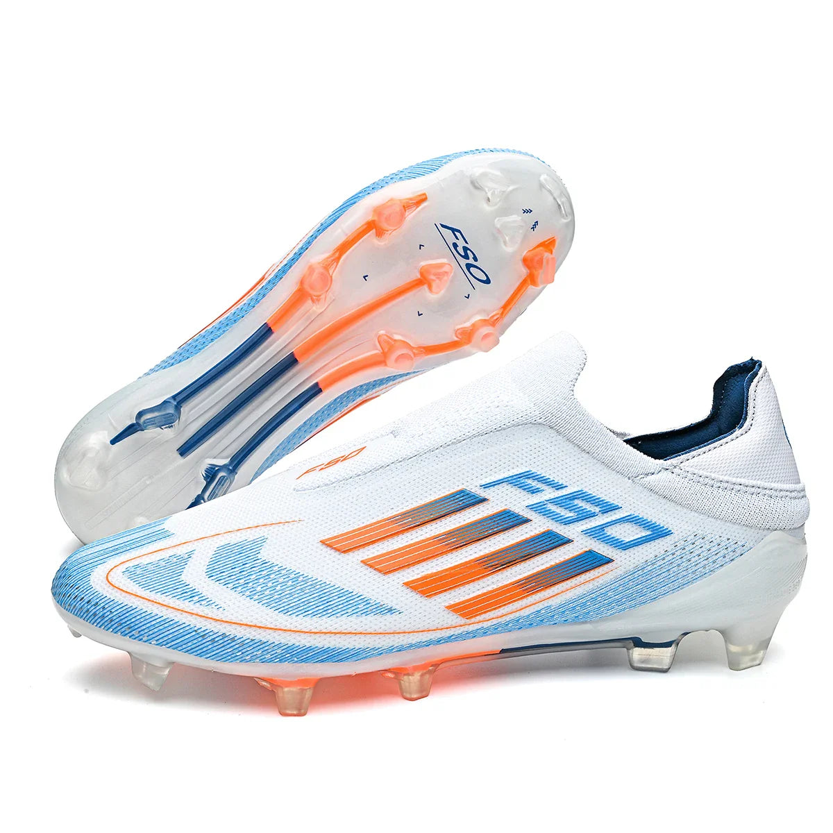 New Men Soccer Shoes Training Boys Breathable Adult Long Spikes Cleats Outdoor Sport Football Boots Non Slip Match Comfortable