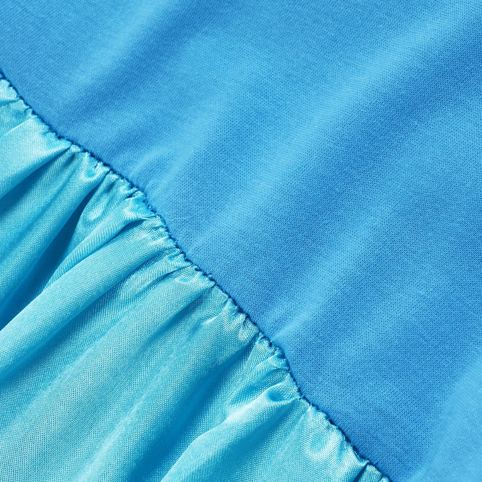 Elsa Dress Cosplay Princess Dress Light Blue Long Sleeve Sequin Children Dresses Carnival Party Evening Dress Dress For Girls