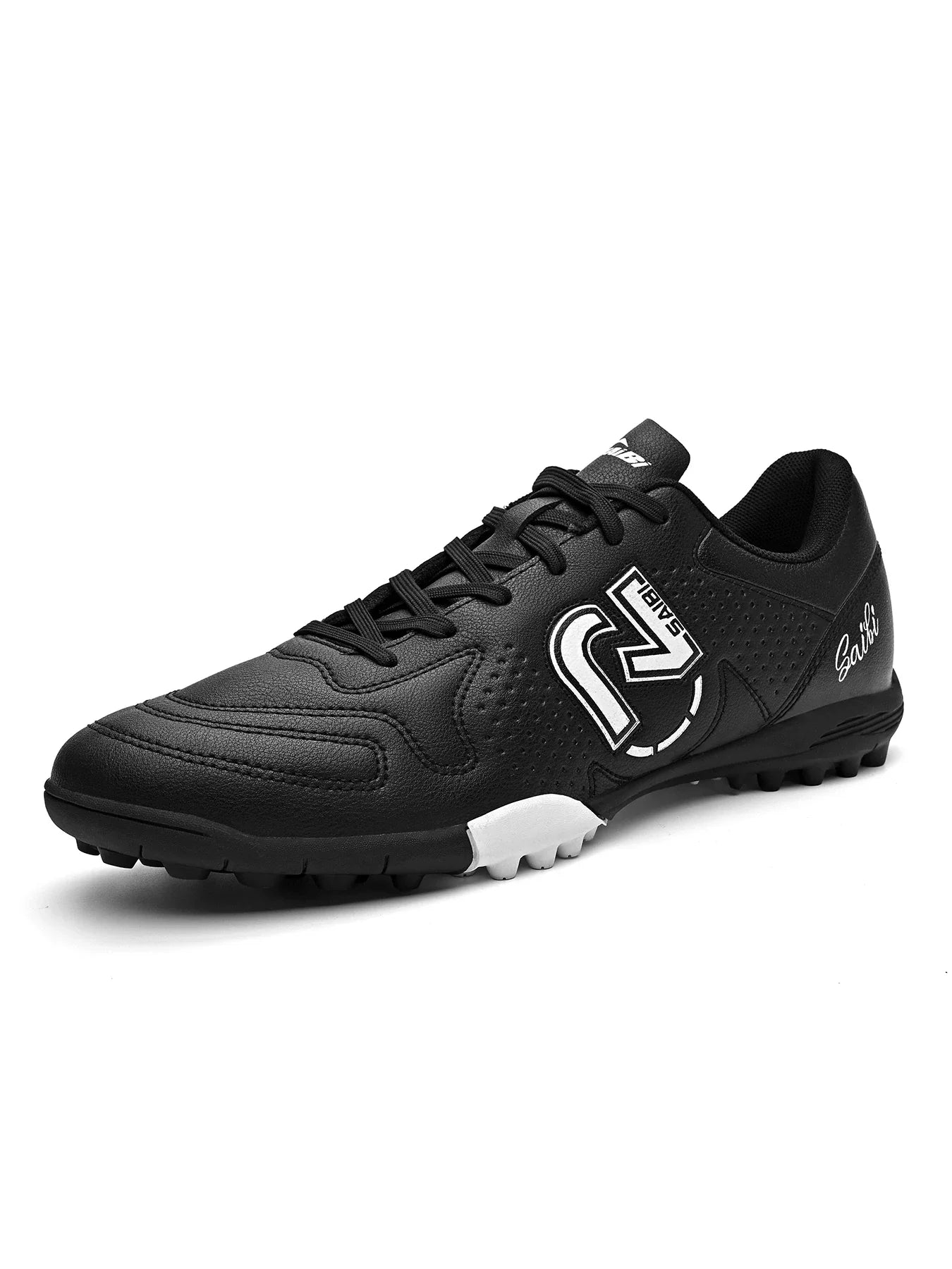 TF Turf Football Boots PU Fabric Stitching Upper Rubber Non-slip Outsole Durable Boys Girls Teenager Outdoor Footwear