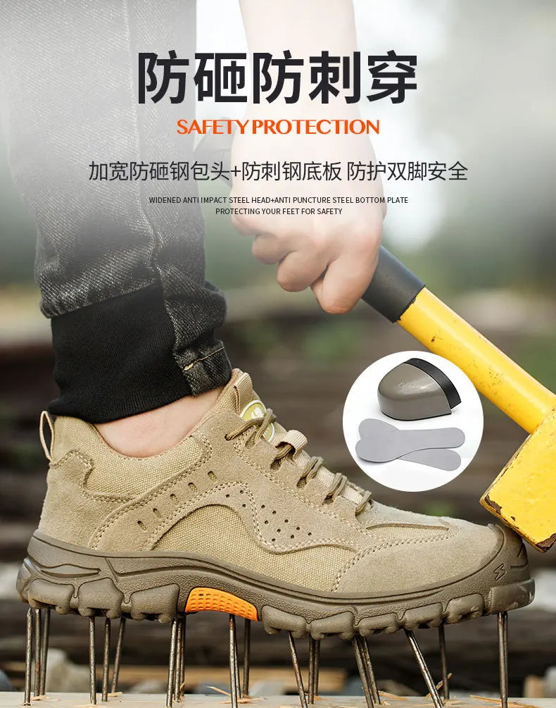 Anti-smashing Anti-piercing Light Work Just Baotou Men's Protective Electric Welding Labor Insurance Shoes
