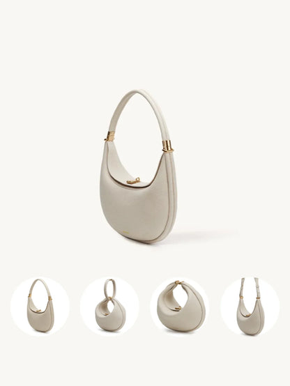 Fresh and casual versatile pine crescent bag, fashionable and luxurious one shoulder armpit bag