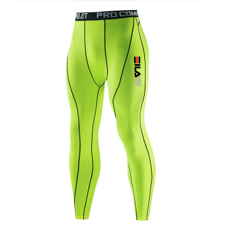 Men Gym Sportswear Muscle Bodybuilding Compression Pants Running Sports Long Pants Jogging Fitness Male Elastic Tights Trousers