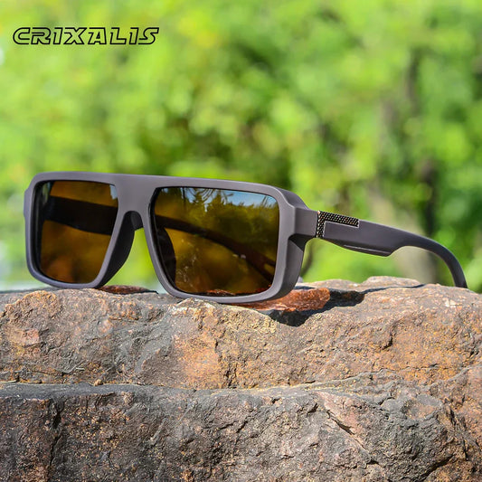 Classic Square Polarized Sunglasses for Men Women Fashion Sports Sunglasses Male Vintage Outdoor Driving Fishing Shades