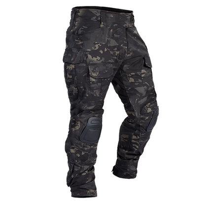 2025 New Multicam Pants with Knee Pads Men Tactical Combat Cargo Camouflage Trousers Hunting Quick Dry Breathable Sport Pants