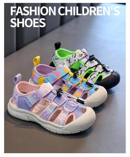 2025 Children's High Quality Close Toe Summer Beach Water Shoes Outdoor School Sport Sandals for Kids Toddler Boys Girls