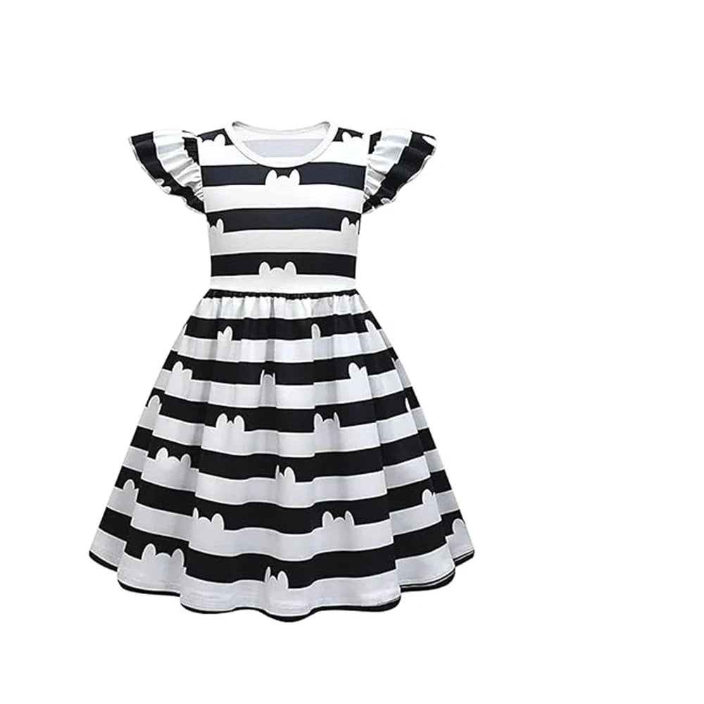 Vestido Estampado Floral Para Meninas Gabby Dollhouse Vestidos de Festa de Casamento e Tiara Vestido de Princesa Infantil Roupa de Menina