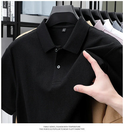 20 Colors Men's 100% Cotton Polo Shirt - Summer Casual Breathable Tee,Ideal for Golf and Sports,Business Casual,Silk-Like Finish