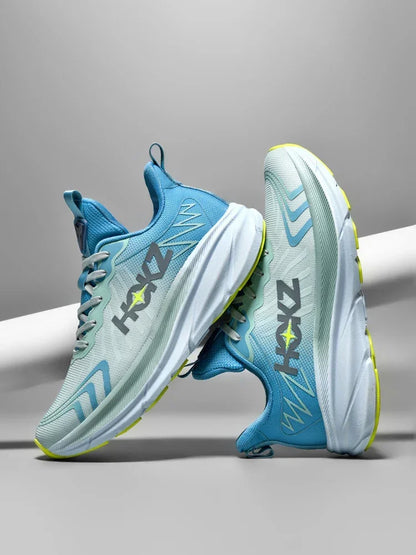 Tênis de Corrida Masculino de Malha Tênis Off-road Tênis Esportivo Respirável para Corrida ao Ar Livre Tênis de Luxo com Amortecimento Antiderrapante para Casal Moda