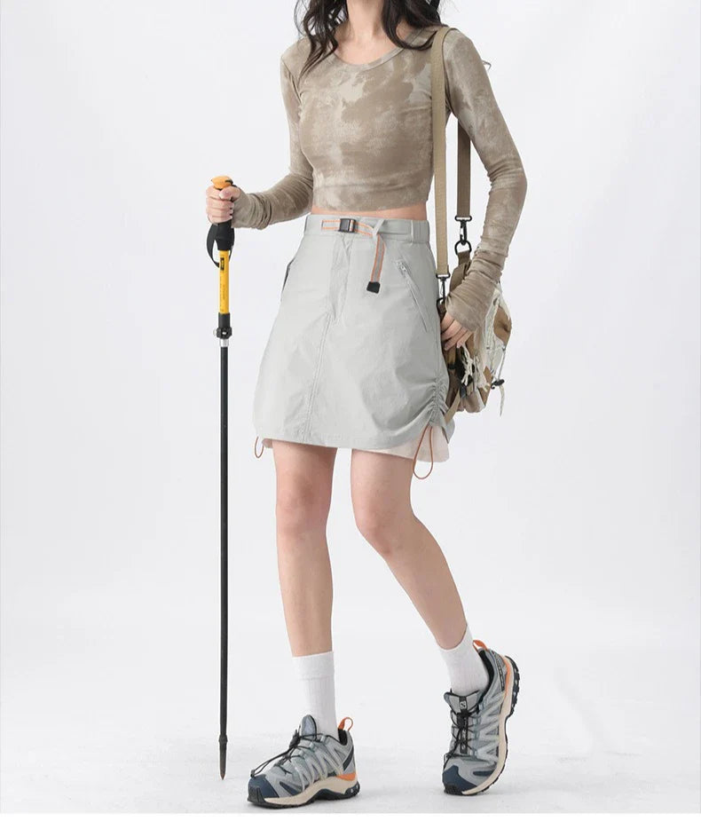 2026 High-Quality Outdoor Women's Mini Skirt, Anti-Exposure, Casual Breathable, Durable and Fashionable Ultra Short Skirt