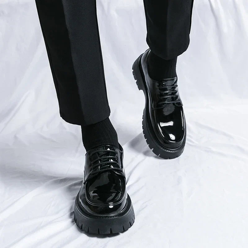 Men’s Formal Lace-Up Dress Shoes – Classic Leather Oxford Style | Sizes 40–47