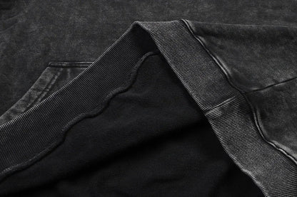 Printed Washed Hoodies Gothic Vintage Cotton Hooded Sweatshirt Y2k Oversized Long Sleeve Pullover Men Women Retro Hoodie