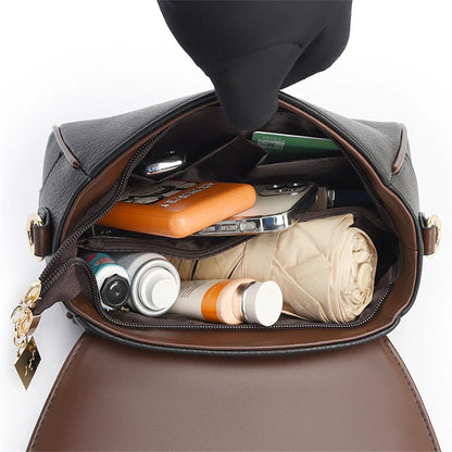 Solid Color High Quality Leather Small Shoulder Bagsfor Women 2024 New Messenger Bags with StrapDesigner Crossbody Bag Sac AMain