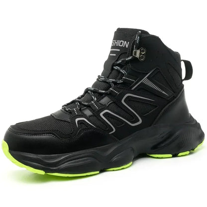 Ankle-Length Men Safety Boots Anti-smash Anti-stab Construction Work Steel Toe Shoes Male Work Boots Work Safety Shoes