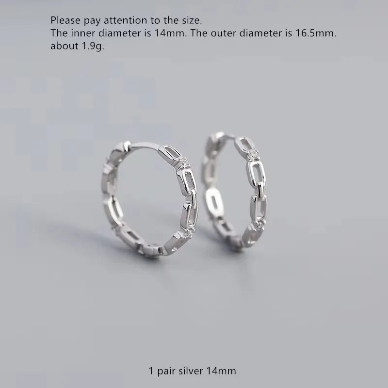 925 Sterling Silver Earring Colorful Dripping Oil Material Ear Ring Ear Buckle Rhombus Shape Trend Wild Girl Women Boy Ear Jewel