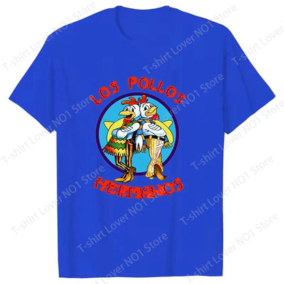 Summer Men's Short Sleeved  Breaking Bad LOS POLLOS Chicken Brothers Printed Casual T-shirt for Women Men High Quality t shirts