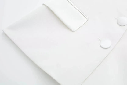 Summer Women Elegant White Top Front Button Corset Tube Top Strapless Sleeveless 2024 Fashion Y2k Female Chic Top