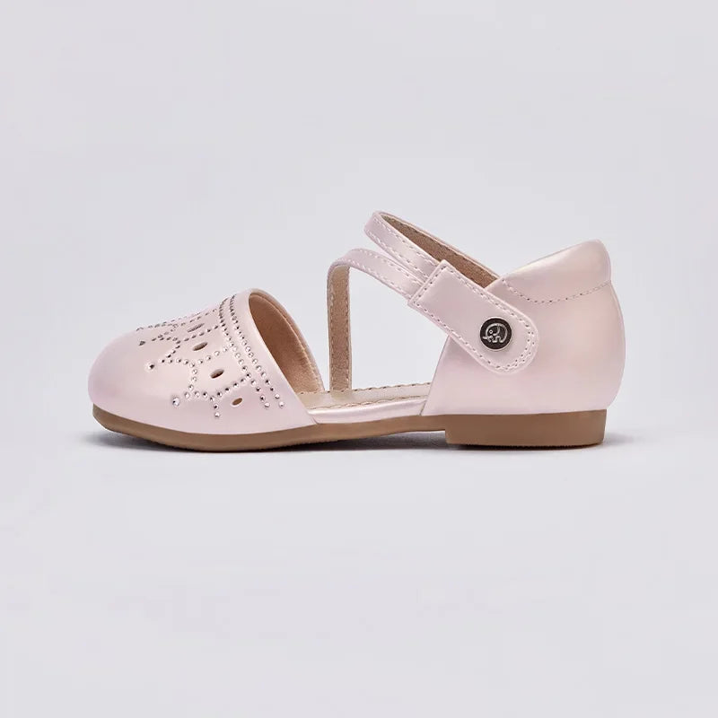 Baby Girls Sandals Summer Lovely Leather Shoes Children's Sweet Pink Princess Shoes Party Outdoor Cool DB2252222