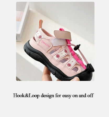 Children Sport Sandals Baby Soft Breathable Beach Sandals Summer Boys Girls Hollow Cool Running Shoes Kids Buckle Sandals