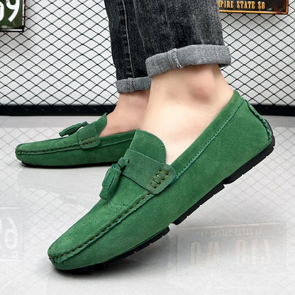 Loafers Men Casual Shoes Tassel Brogue Shoes Men Loafers Moccasins Breathable Slip on Big Size Driving Loafers for Men Shoes