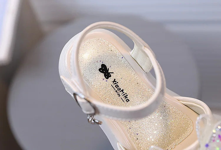 Kids From 2-9 Years Princess Shoes Summer Girls Sandals Casual School Kids Shoe Outdoor Beach Sandal Children's Student sneaker