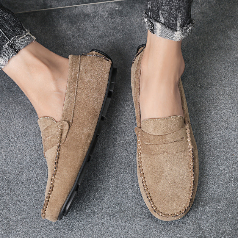 Trend Suede Men Casual Shoes Breathable Comfort Slip-on Mens Driving Shoes Fashion Men Lazy Shoes Luxury Brand Loafers Moccasins