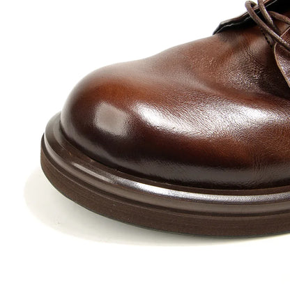 Soft Leather Mens Formal Shoes Luxury Quality Comfortable Brand Handmade Retro Genuine Leather Daily Wedding Social Shoes Male