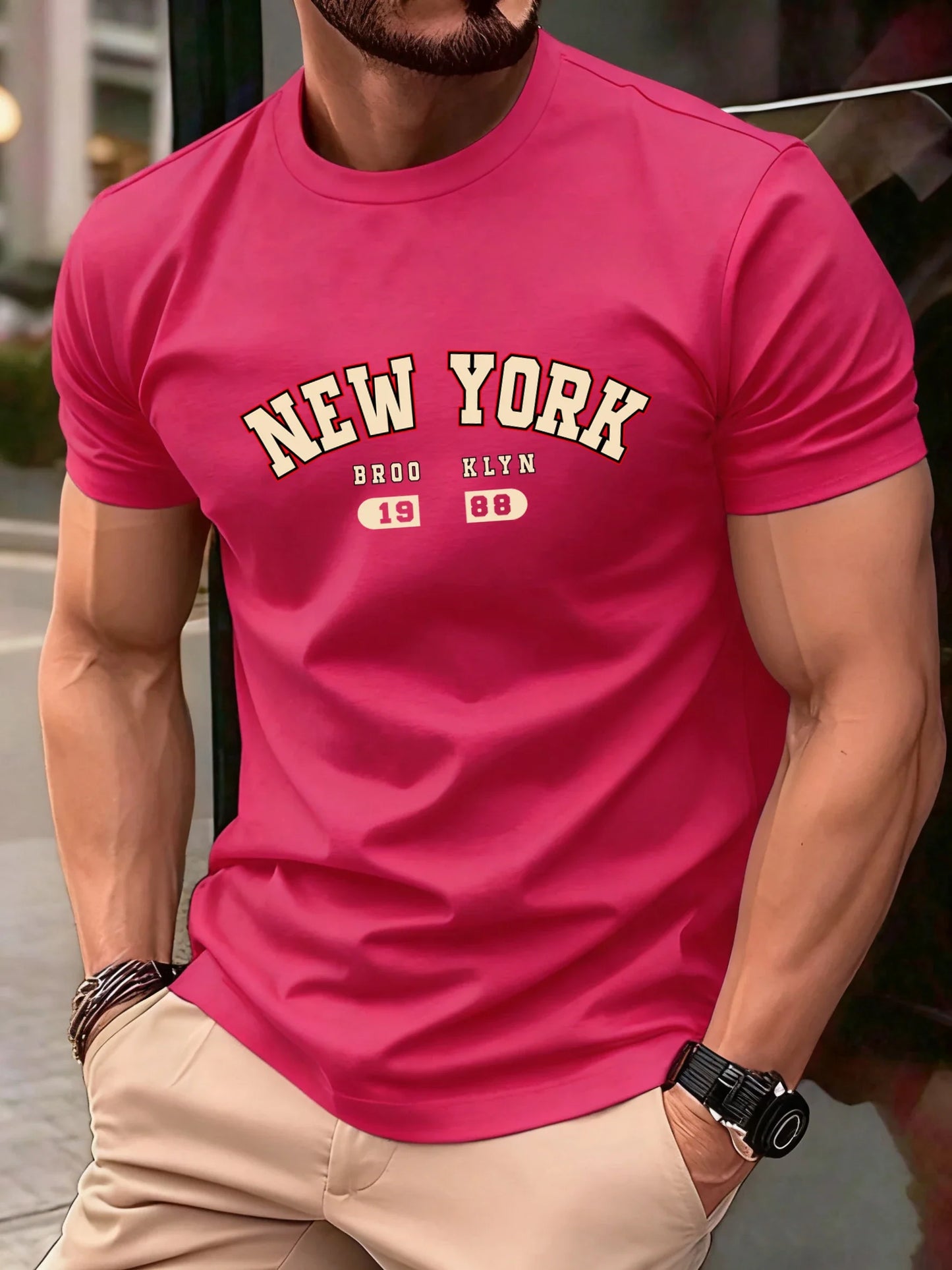 New York Brooklyn 1988 Letter Design Men T-Shirts Fashion Short Sleeve All-Match Cotton Soft T Shirt Summer Unisex Loose Clothes