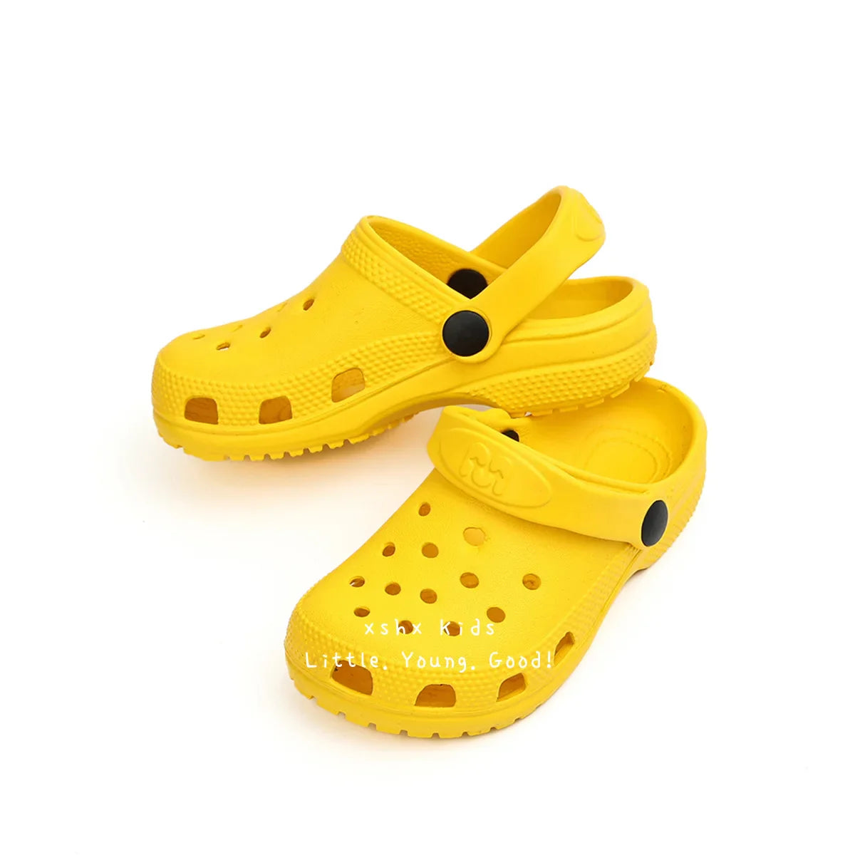 Toddler Little Big Kids Clogs Boys Girls Slip on Slippers with Adjustable Strap Slide Sandals Children Cushioned Garden Shoes
