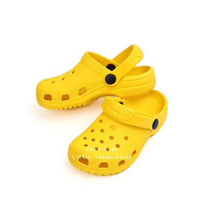 Toddler Little Big Kids Clogs Boys Girls Slip on Slippers with Adjustable Strap Slide Sandals Children Cushioned Garden Shoes