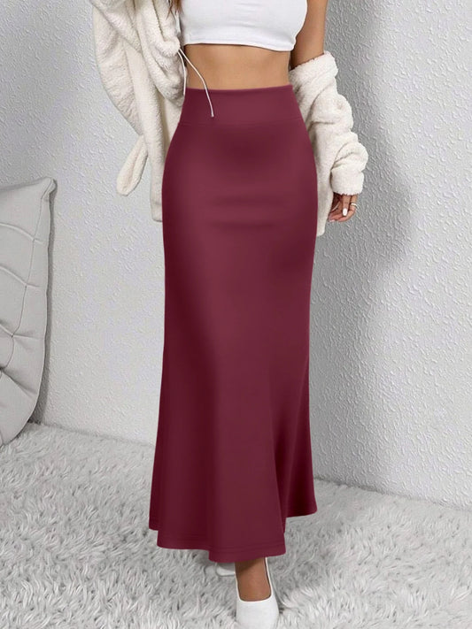Women Midi Skirt High Waist A line Flowy Hem Breathable Material Perfect for Fashion Shoots Casual Streetwear Daily Errands
