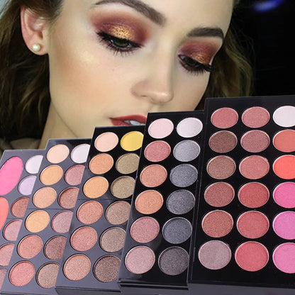 Makeup Case Set Kit-Ultimate Color Combination-Holiday Gift Set Cosmetic Eye Shadow Lip Gloss Blush Brow Combo Palette