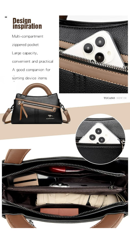 Genuine Brand Luxury Handbags Women Bags Designer HIgh Quality Leather Crossbody Bags for Women 2024 Shoulder Bag Sac A Main