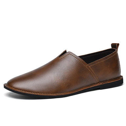 Mocassins Casuais Retrô Masculinos de Sola Macia Confortáveis e Antiderrapantes Feitos à Mão para Sapatos de Negócios Casuais 38-47