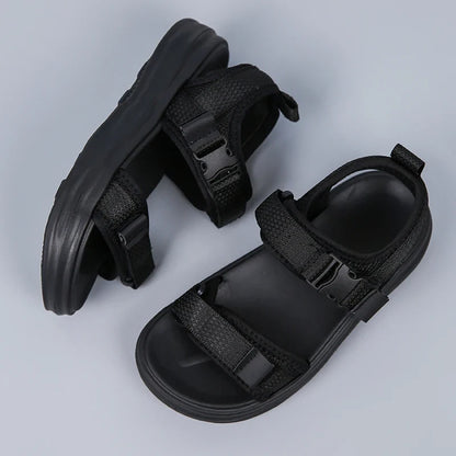 A pair of children's summer open-toe mesh sports sandals, soft, comfortable, cool and casual shoes, size 30-38，BD-L05